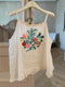 Linen Embroidered Cami Top