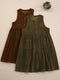 Farmcore Corduroy Overall Dress