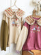 Cute Collar Embroidered Sweatshirt