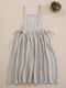 Striped Apron Pinafore Dress