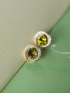 Green CZ Zircon Earrings