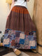 Linen Patchwork Skirt