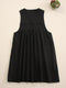 Solid Color Overall Dress
