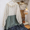 Farmcore Floral Patchwork Dress