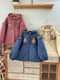 Super Cute Little Girl Embroidered Quilted Coat