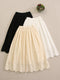 Eyelet Lace Cotton Skirt