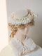 Lace Trim Flower Bow Hat