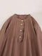 Solid Color Cotton Dress