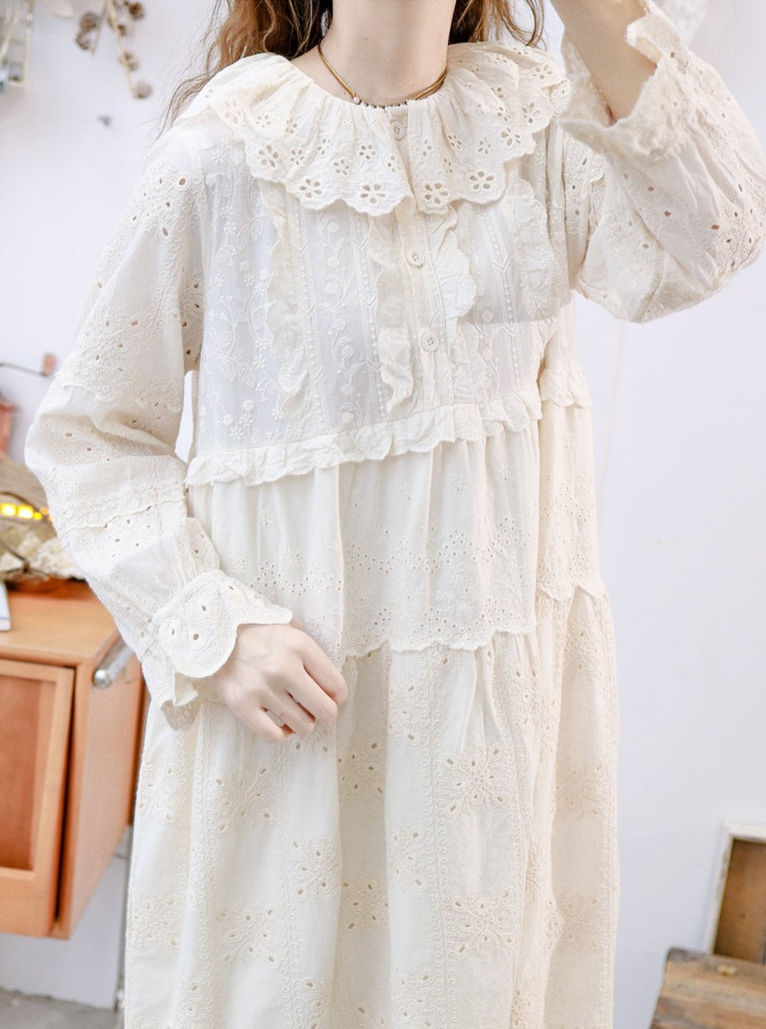 High Quality 100 Cotton Lace Dress The Cottagecore — free download