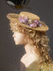 Vintage Floral Flat Hat