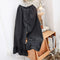 Lace Hem Linen Pants
