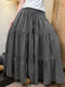 100% Ramie Drawstring Skirt