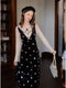 Vintage Polka Dot Faked 2pcs Dress