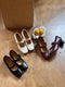 Vintage Block Heels Buckle Shoes