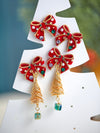 Christmas Tree Bow Earrings