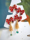 Christmas Tree Bow Earrings