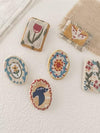 Embroidered Plant Brooch