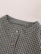 Basic Style Cotton Plaid Dress