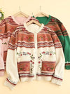 Cottagecore Floral Embroidered Cardigan