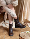 Buckles Mid Calf Boots