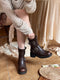 Buckles Mid Calf Boots