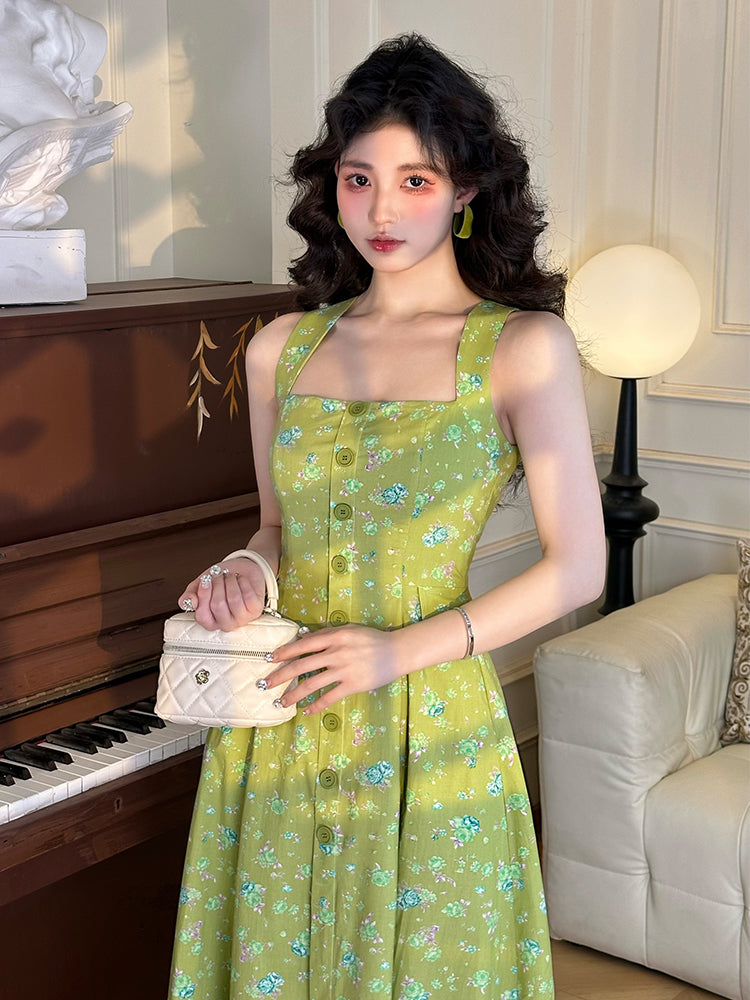 Green Floral Dress– The Cottagecore