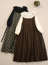 Cute Polka Dot Overall Dress