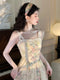 Vintage Lace Floral Slip Dress