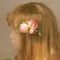 Pink Flower Cloth Hair Pin