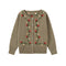 Floral Embroidered Woolen Cardigan