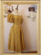 Vintage Plaid Full Skirt Dress