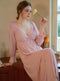 V Neck Padded Nightgown