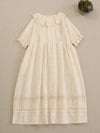 Classic Lace Collar Cotton Dress