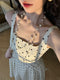 Vintage Slim Waist Polka Dot Dress