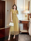 Golden Tulle Dress