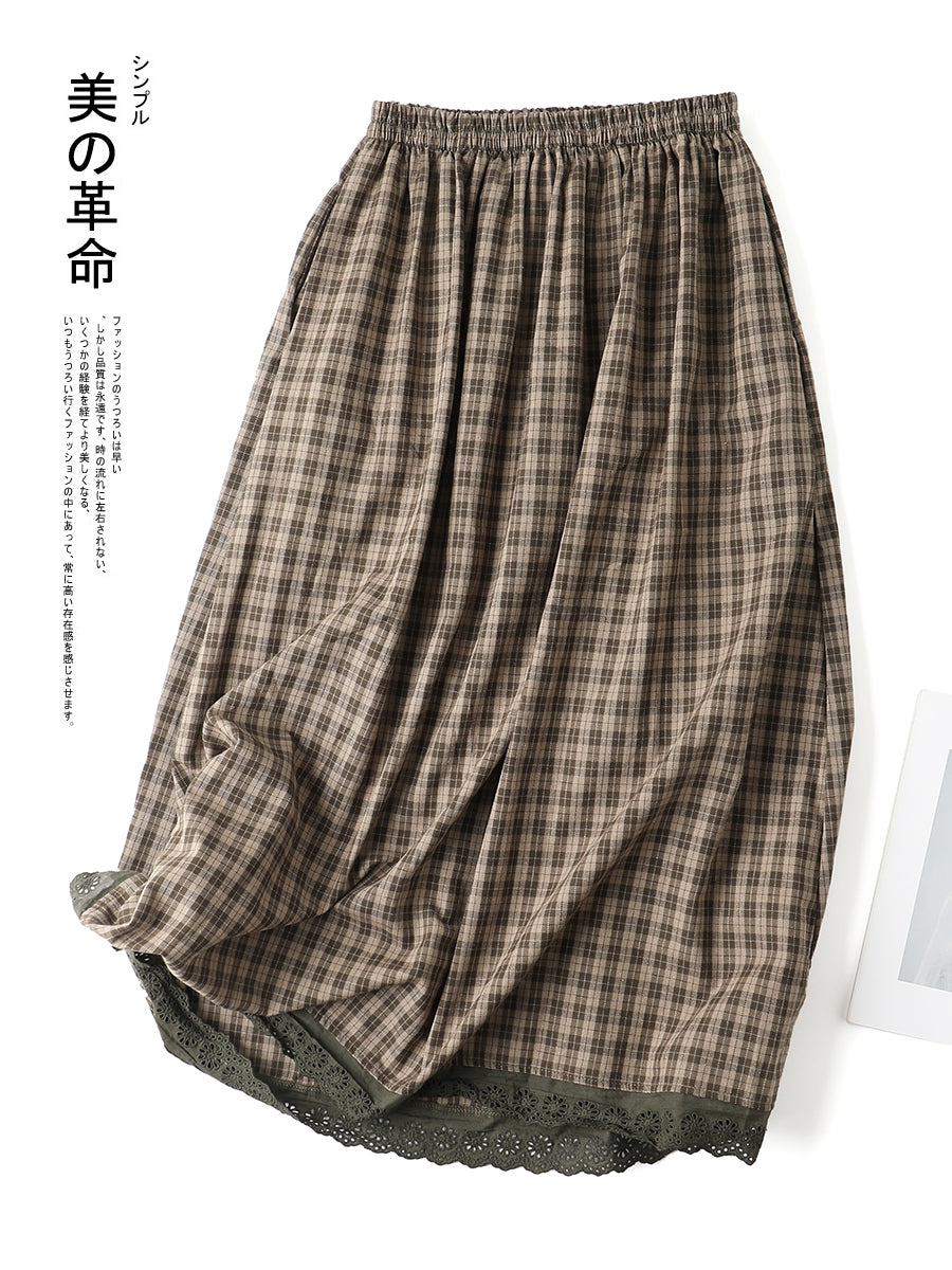 Spring Plaid Skirt– The Cottagecore