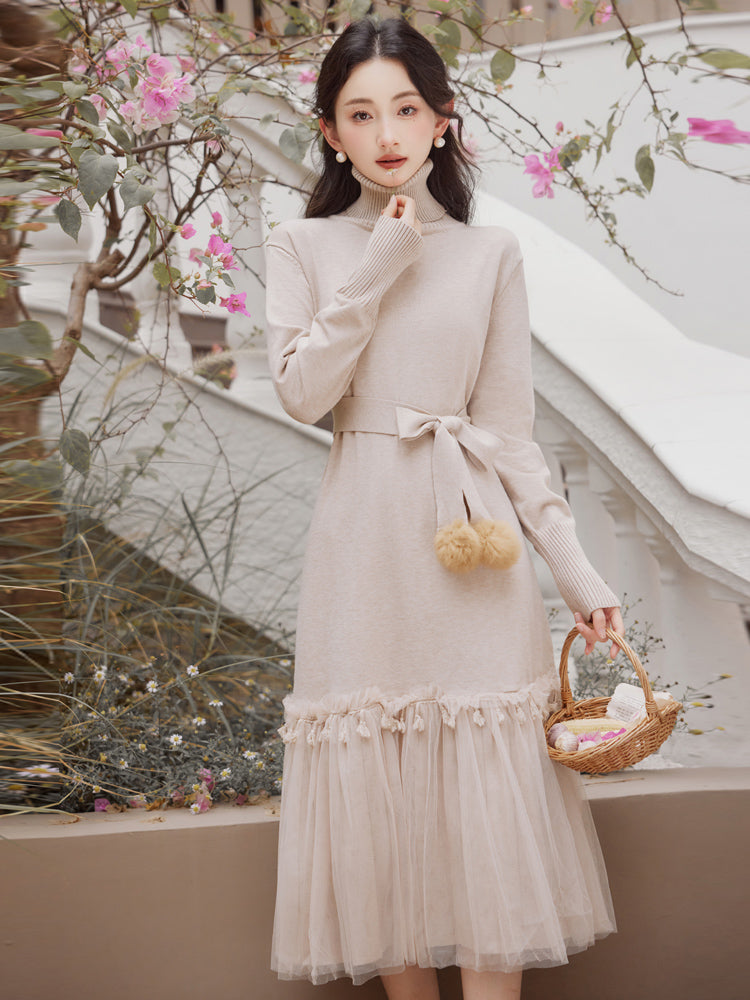 Knitted Tule Dress 