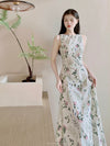 Linen Floral Dress