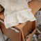 Lace Hem Linen Pants