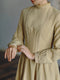 Stand Frilled Lace Collar Period Dress