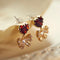 CZ Diamonds Bow Earrings