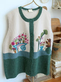 Goblin Cute Hand Embroidered Wool Vest