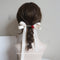 Red Rose Hair Bow Clip