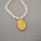 Retro Freshwater Pearl Queen Pendant Necklace