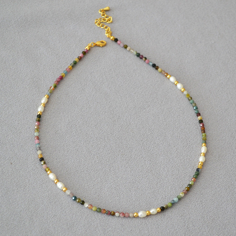 Tourmaline Pearl Necklace– The Cottagecore