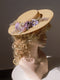 Vintage Floral Flat Hat