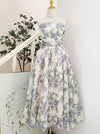 Elegant Floral Padded Dress