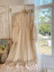 Lace Trim Ramie Dress