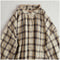 Mori Kei Lace Collar Plaid Blouse