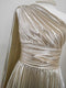 One Shoulder Built-In Bra Maxi Party Dress